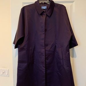 Simply Vera by Vera Wang. Satin dress coat.